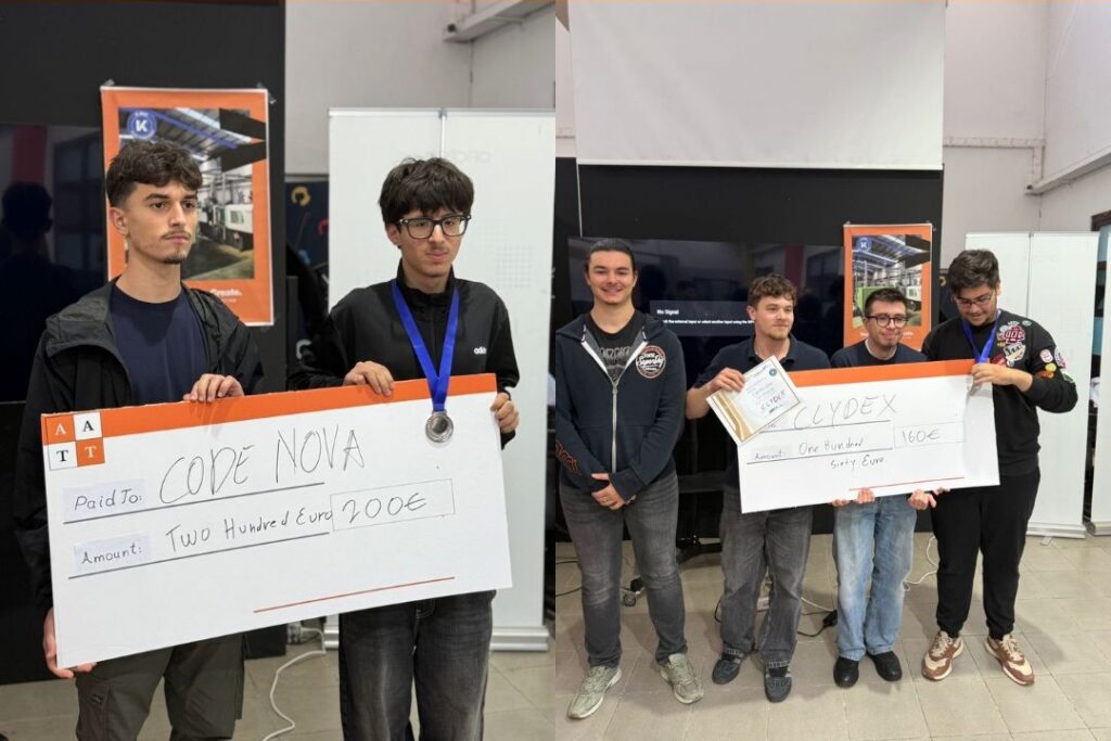 AATT student-led hackathon winners.