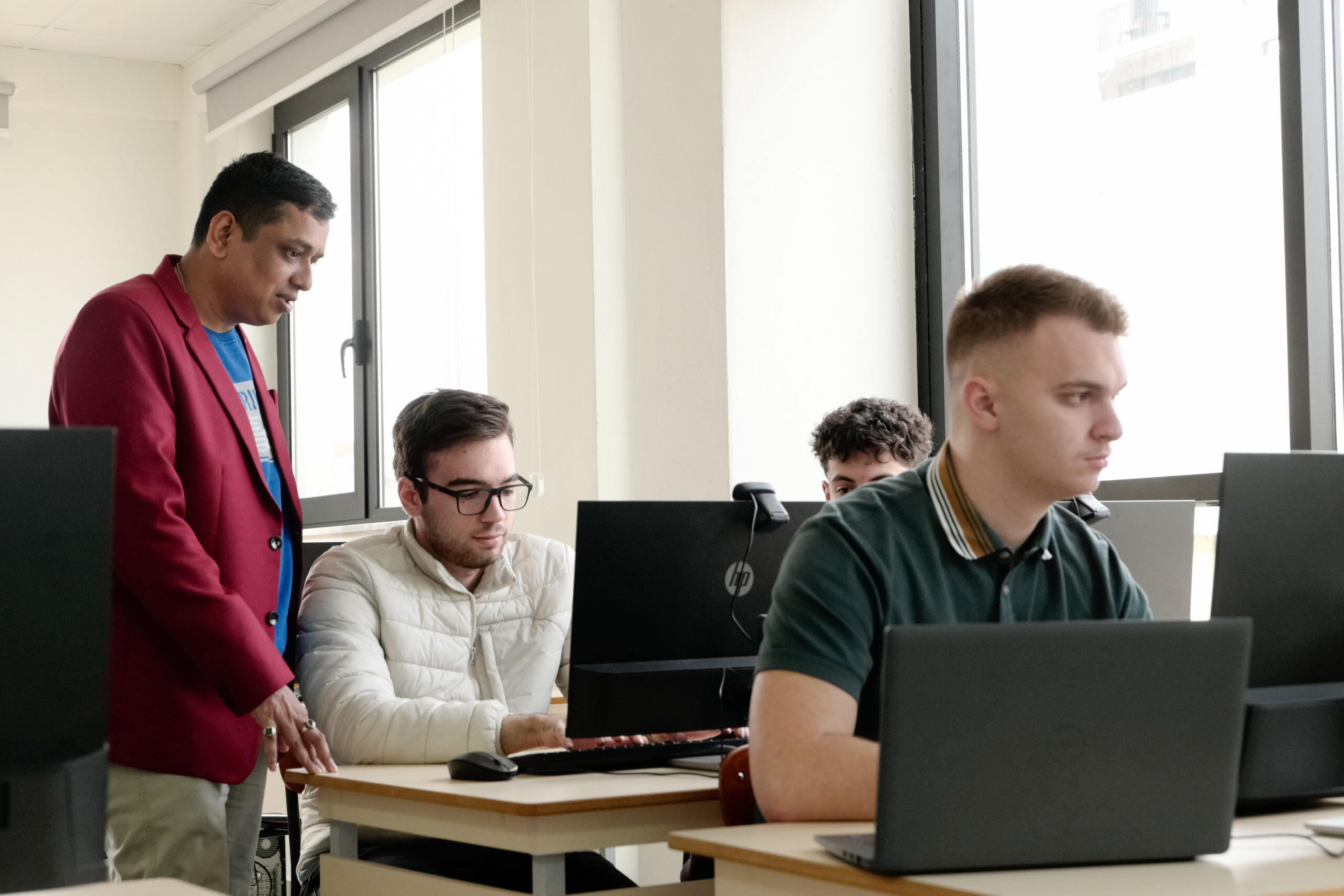 Computing and Information Technologies class at American Academy of Technology Tirana